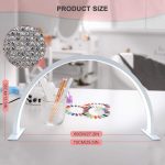 Luscious Glances Big Size Arc LED Table Lamp – Half Moon Ring Light UV Diamond Nail Art Lamp - Image 6