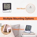 HTC-1 Digital Hygrometer with Clock – Temperature & Humidity Monitor for Eyelash Glue Storage - Image 3