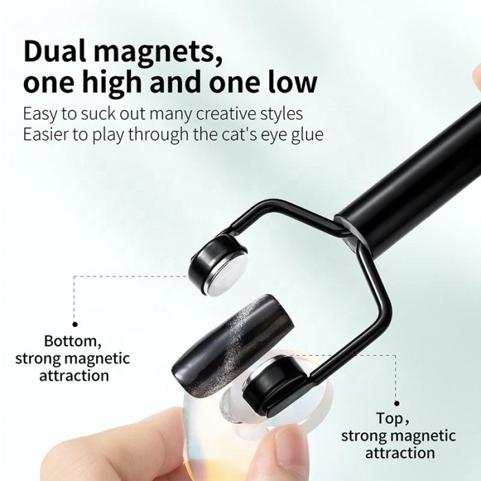Luscious Glances 3--in-1 Cat Eye Magnet Stick – Triple-Head Y-Shape Nail Art Tool - Image 3