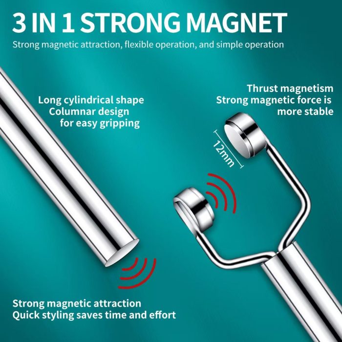 Luscious Glances 3--in-1 Cat Eye Magnet Stick – Triple-Head Y-Shape Nail Art Tool - Image 5