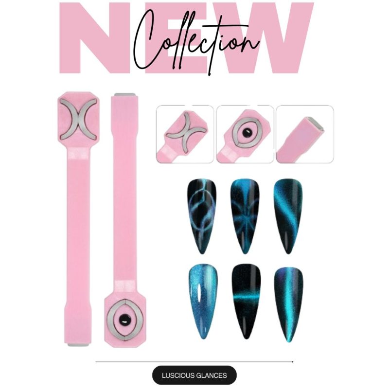 “3-in-1 Double-Head Cat-Eye Nail Magnet Tool with Strong Suction for Gel Polish Effects”