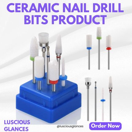 “7-Piece Nail Drill Bit Set – Steel and Ceramic Cutters for Grinding, Shaping & Detail Work”