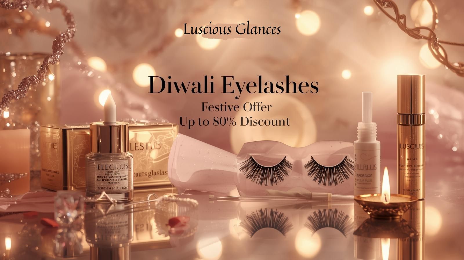 luscious glances eyelashes diwali sale